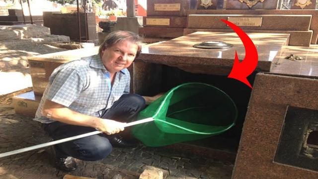 Brave Man Crawling Inside Of A Tomb ,what he found...OMG