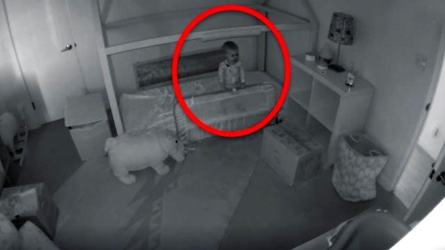 Mom Is Worried How Baby Keeps Disappearing From Crib, So She Installs A Security Camera To Find Out