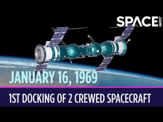 OTD in Space – January 16: 1st Docking of 2 Crewed Spacecraft