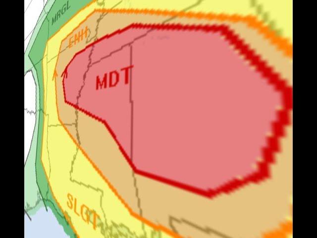 RED ALERT! 3 Day South Storm = Areas have been expanded & upgraded for Tornado & Severe weather Risk