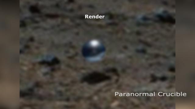 Levitating Sphere Caught On Mars?