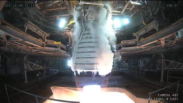 Hotfire! NASA tests Artemis moon rocket engine for 2nd time in 2024