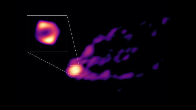 Black hole blasting powerful jet directly imaged for the first-time ever!