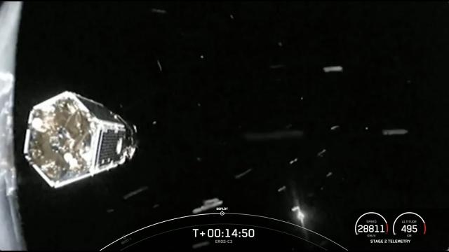See SpaceX deploy Israeli reconnaissance satellite in view from space