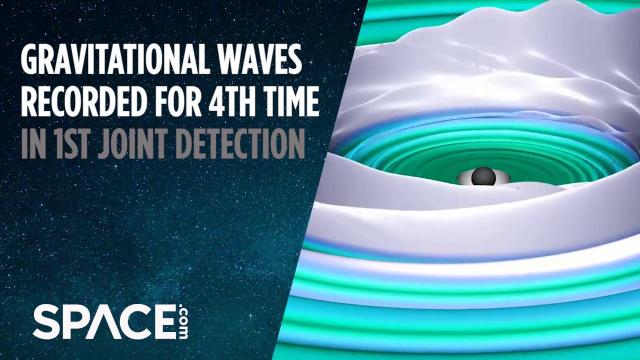 Animation: Black Hole Merger That Created 4th Gravitational Waves Detection