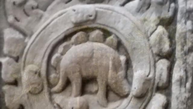 Is This Proof Cambodian's Walked with Dinosaurs??  See Ancient Carving Found at Angkor Wat