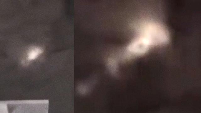 Strange luminous object UFO in the clouds in Florida, May 2023 ????