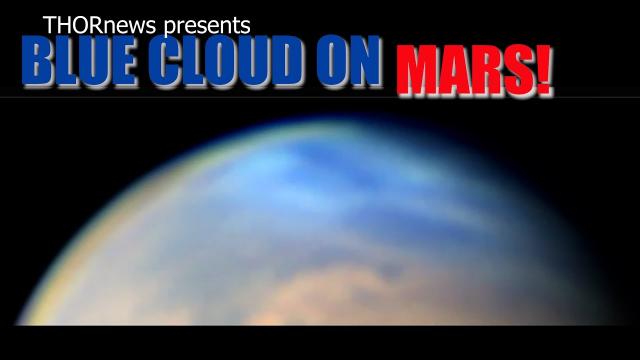 Wow! WTF? Aliens, Humans or Other? BIG BLUE CLOUD ON MARS!!!