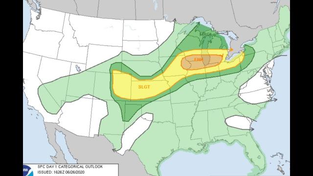 Severe Weather Alert! High Planes & Great Lakes & TS/Hurricane Watch