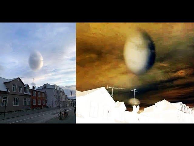 Egg Shaped UFO Hovering Over Homes In Iceland!