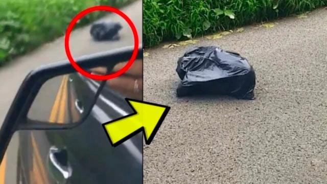 Mom Follows Daugther Who Disposes of Trash Bag- When Mom Looks Inside, She Discovers "Dark Secret"