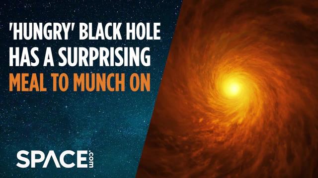 'Hungry' Black Hole Has Surprising Meal to Munch On