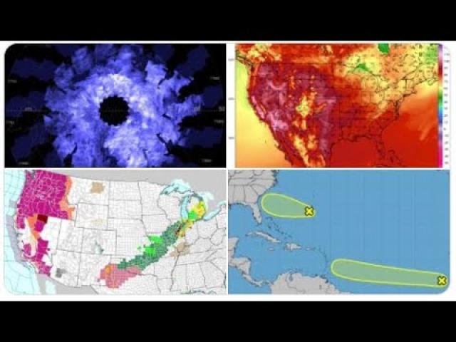 Red Alert! Extended NW Heatwave! Floods in Detroit, Kansas, Colorado! 2 Hurricane Watches! Severe WX