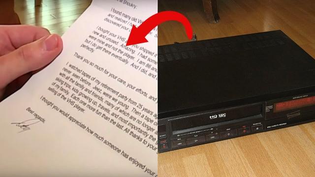 After A Man With Cancer Listed His VCR On Ebay, He Got A Moving Letter From The Elderly Buyer