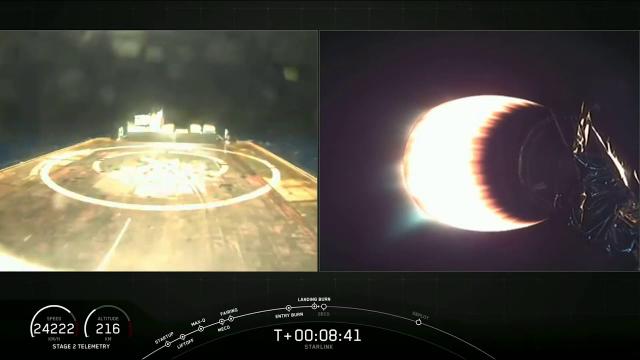 Touchdown! SpaceX lands rocket after launching Starlink 7 mission