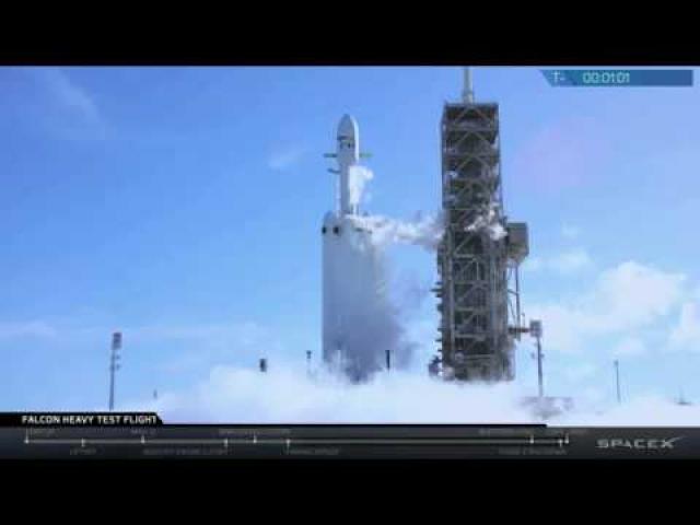 Blastoff! Falcon Heavy Launches Tesla Roadster and "Starman" Into Space