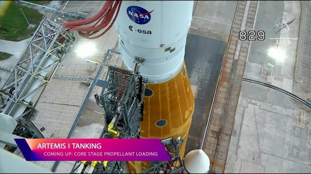 NASA's Artemis 1 moon rocket is "go" for propellent loading