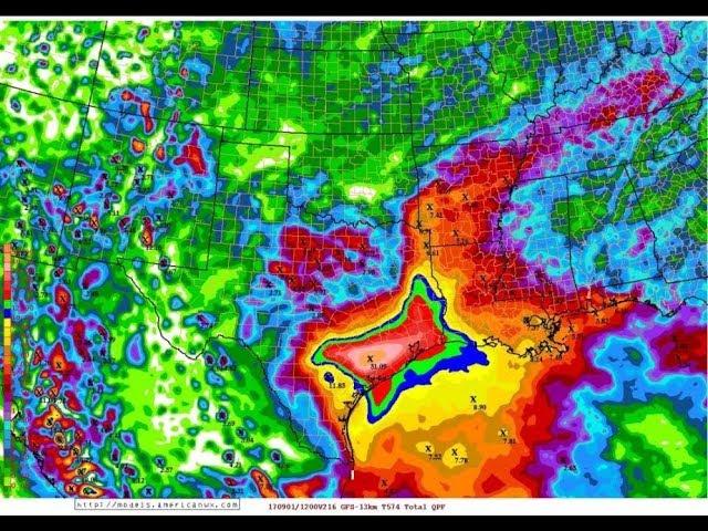 50 INCHES of RAIN POSSIBLE for South Texas & Louisiana