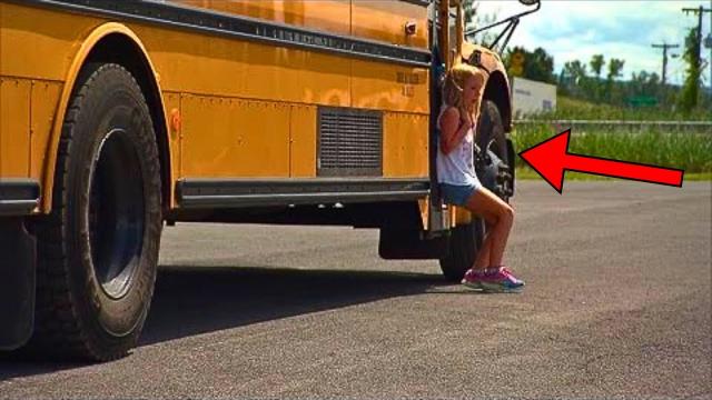 Girl Fell Back In Shock On Driveway - When Bus Door Opens, She Bursts Into Tears