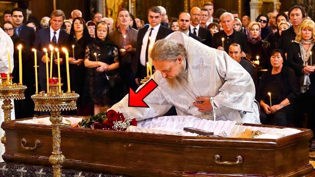 While Burying This Young Girl , The Priest Froze as He Noticed Strange Detail On Her Body ..