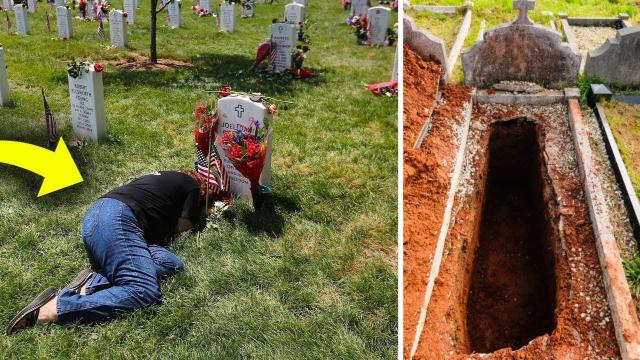 Grieving Mother Visits Son's Grave - Then She Hears A Voice Say Help