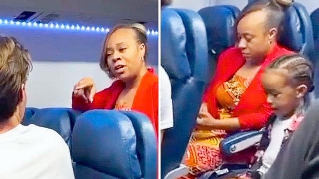 Mom Instructs Son To Keep Kicking Man’s Seat, She Turns Pale When He Turns Tables On Her