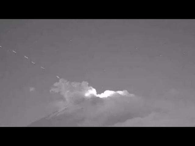 UFO fleet leaves Popocatepetl Volcano