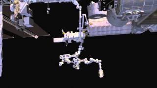 Space Station Robot Fitted With Satellite Deployer | Animation