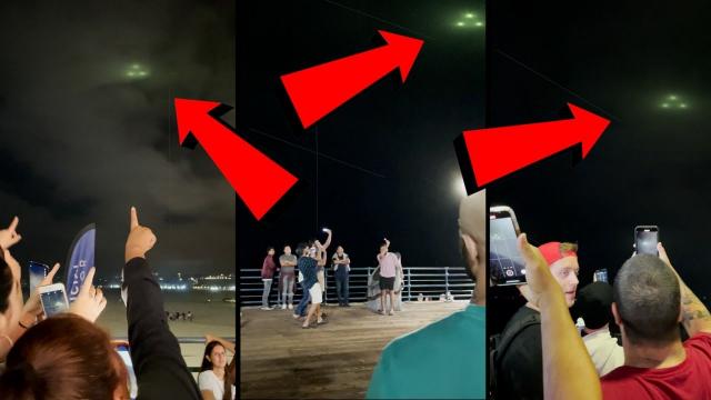 MASSSIVE UFO Sighting Santa Monica CA Hundreds Of People In Shock! 2022