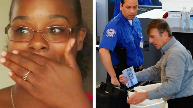 Man is Forced to Leave Belongings Behind With TSA, Other Passengers Watch in Tears