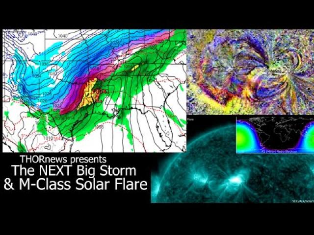 ALERT! next Major Ice Snow Flood Storm for Texas & a large portion of the USA & M-Class solar flare!