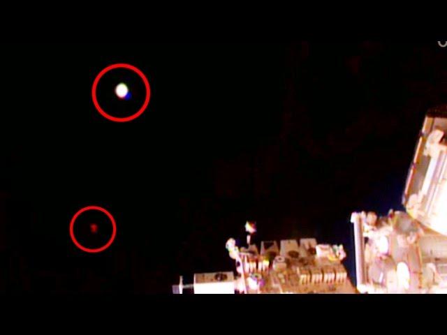 Two UFO Objects Seen By Nasa ISS Live Stream