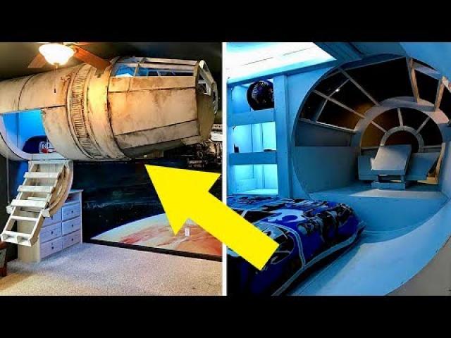 Son Was In Love With Star Wars, So Dad Makes Him A Death Star Themed Bunk Bed – See The Inside