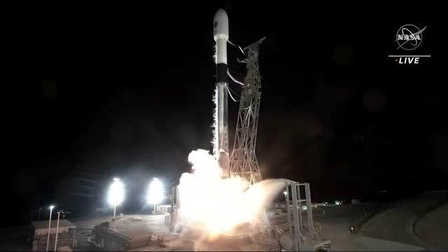 SpaceX launches NASA water-monitoring satellite, booster lands in California