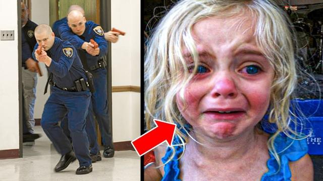 Cops Arrive on Call and See Little Girl Who Lives Alone in Old House