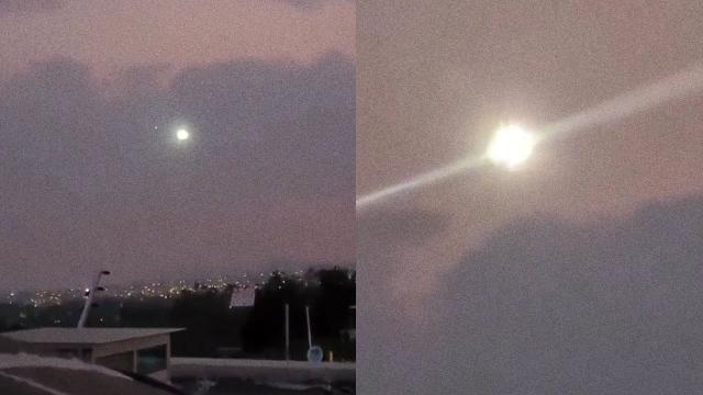 A strange source of light #UFO captured hovering in the night sky, Colombia, June 2023 ????