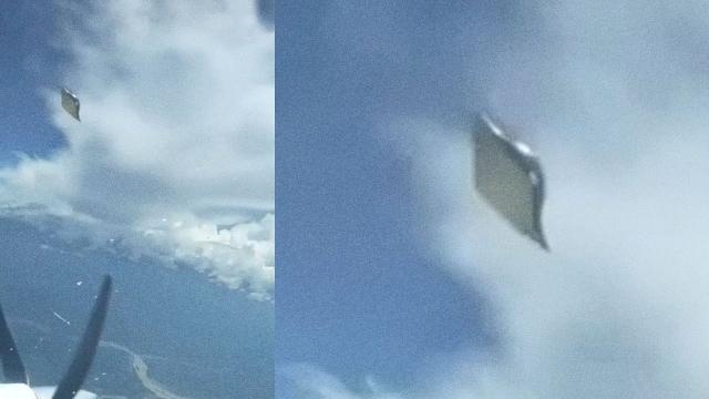 Strange UFO filmed very closely by airplane pilot, March 2023 ????