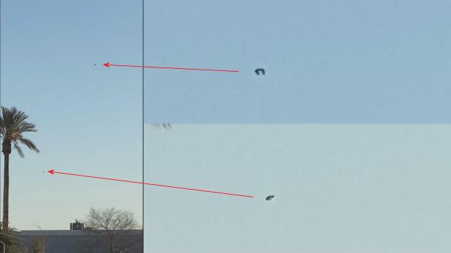 Two Flying UFOs Over Las Vegas, Nevada On March 5, 2021