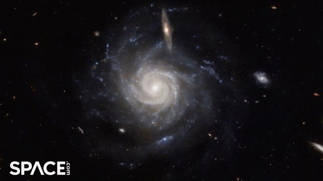 Hubble Space Telescope view of barred spiral galaxy UGC 678 is stunning