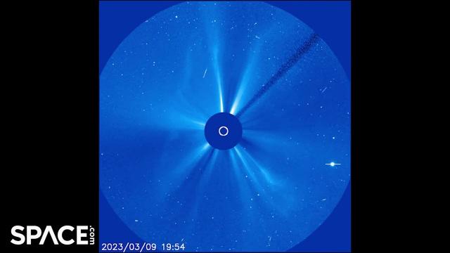 'Butterfly-shape' coronal mass ejection captured by sun-observing spacecraft