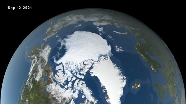 Arctic Summer Sea Ice minimum in 2021 is '12th-lowest on record'