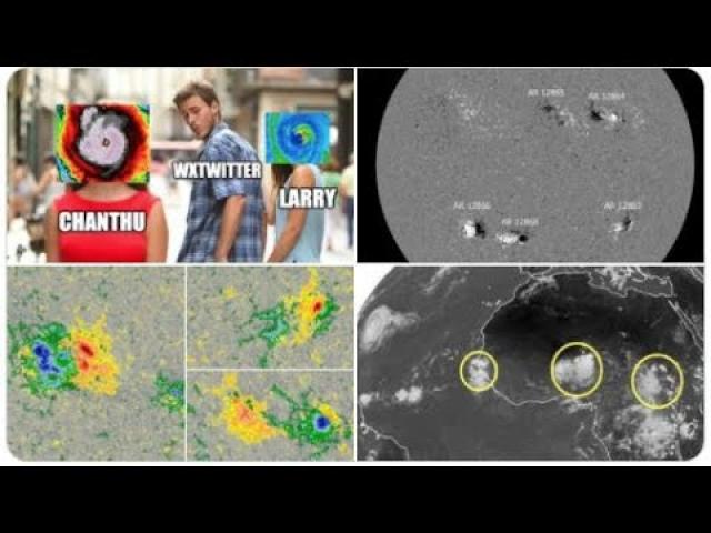 Invest 9L 40% chance development! Great Lakes & Canada Storm! 5 Sunspots! More Heat!