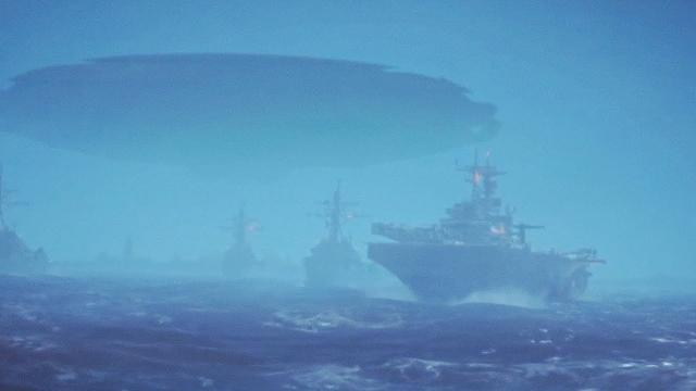 ???? Huge UFO Mothership over US Navy Ships in Storm in South China Sea (CGI)