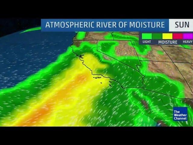 7 days of Atmospheric River Rain & Snow for California