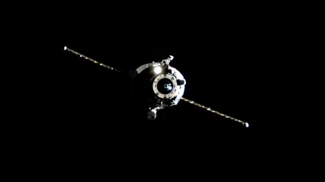 See a robotic Russian spaceship fly around and dock with space station in amazing time-lapse
