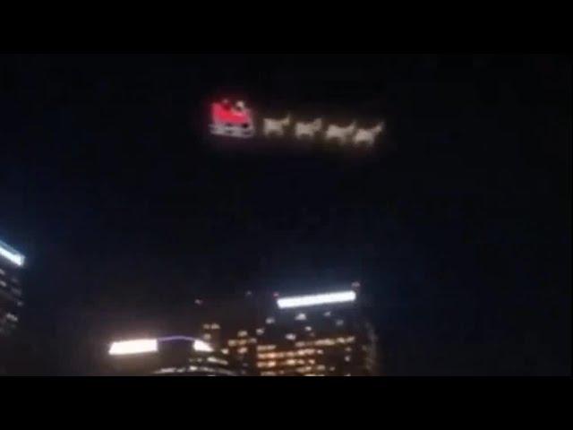 BREAKING: Thousands are reporting a Mysterious Red Sleigh Soaring Over Multiple Cities Across the US