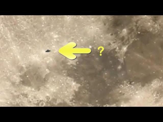 Mysterious object Seen flying over the moon ?