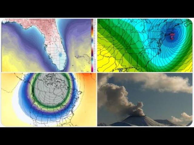 potential BIG IMPACT Nor'Easter & MOAR Florida Freeze! Texas Ice! Alaska Volcano eruption! Tonga EQs