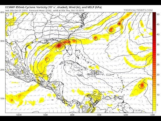 Gulf of Mexico Hurricanes? Midwest Floods. Lorenzo to Ireland & UK plus MOAR