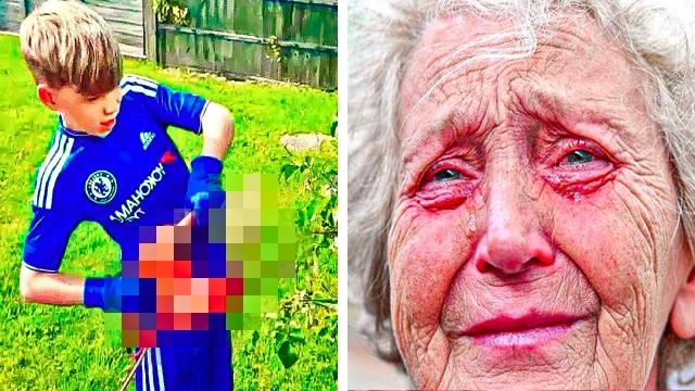 Woman Catches Boys in Her Backyard – Bursts into Tears When She Sees What They Have Done!